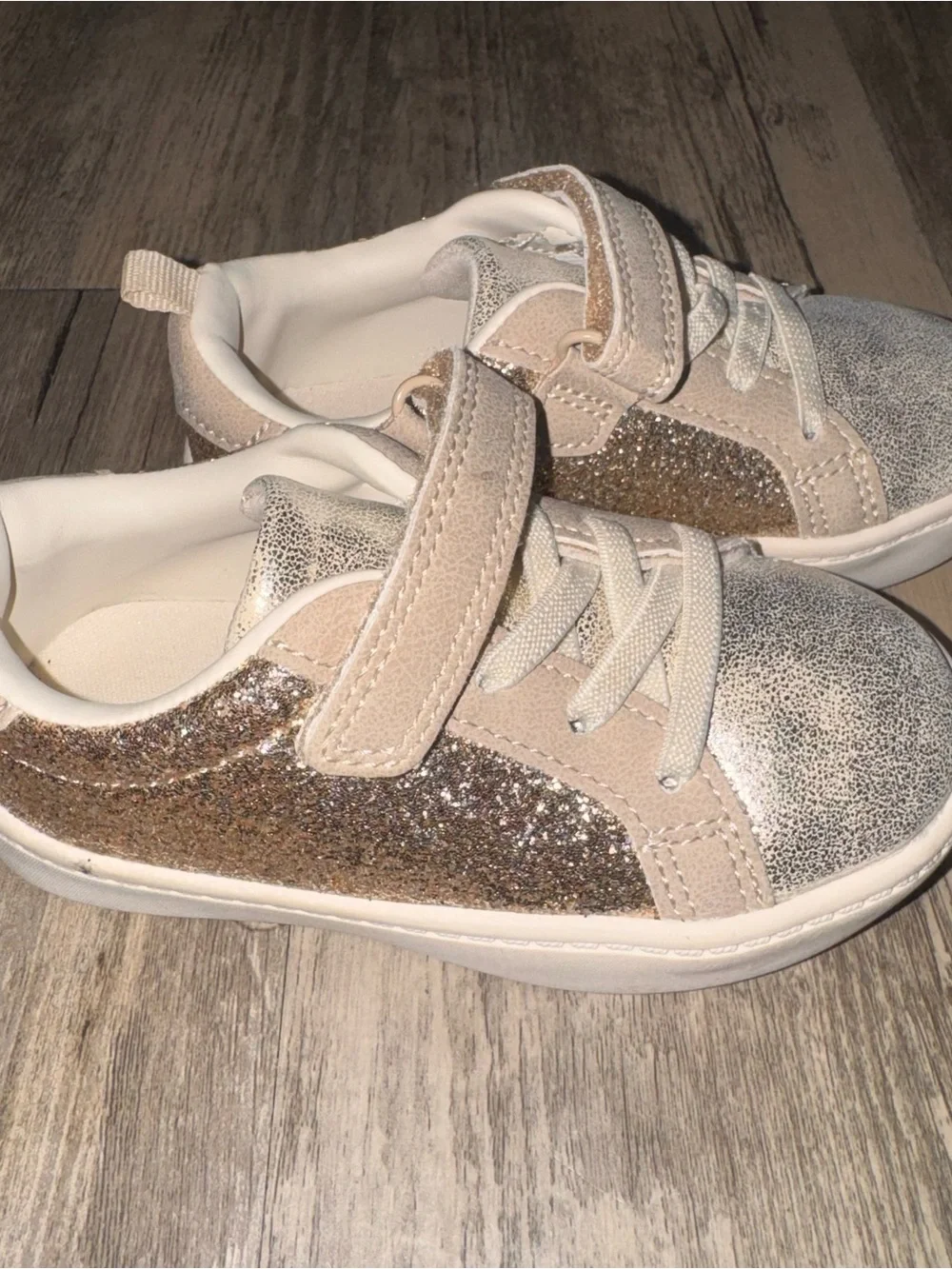 Carter's Glitter Slip-On Sneakers - Gold